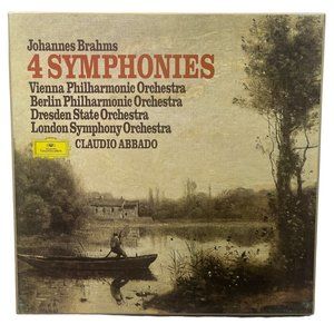 Johannes Brahms 4 Symphonies 4LP Box Set Deutsche Grammophon Vintage 33RPM